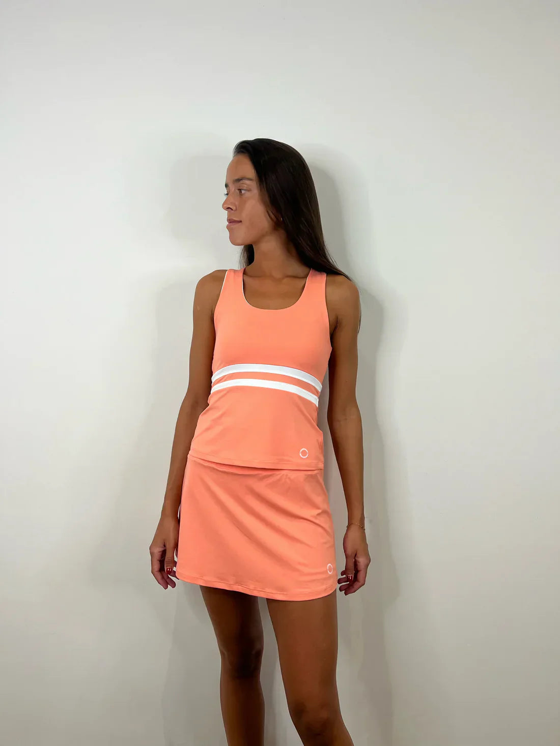 Falda Gracia Salmón - Monbe