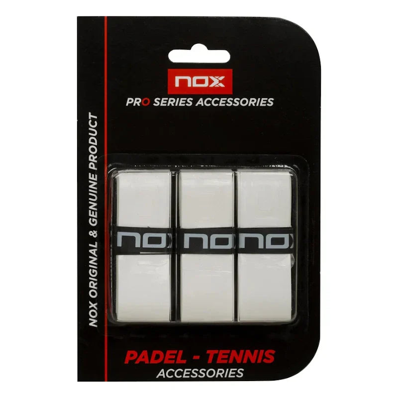 Blister (Pack 3) Overgrips Nox Pro Lisos Blancos