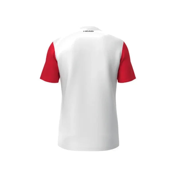 Camiseta Head Club 25 Rojo/Blanco 2025