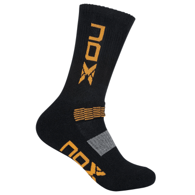 Calcetines Nox Padel Negro y Naranja